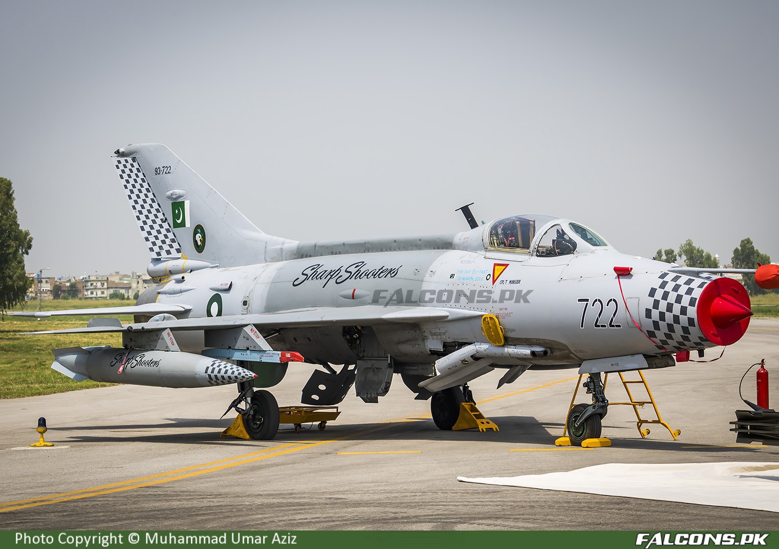 Pakistan Air Force Chengdu F-7P Full Size Aviation Photo