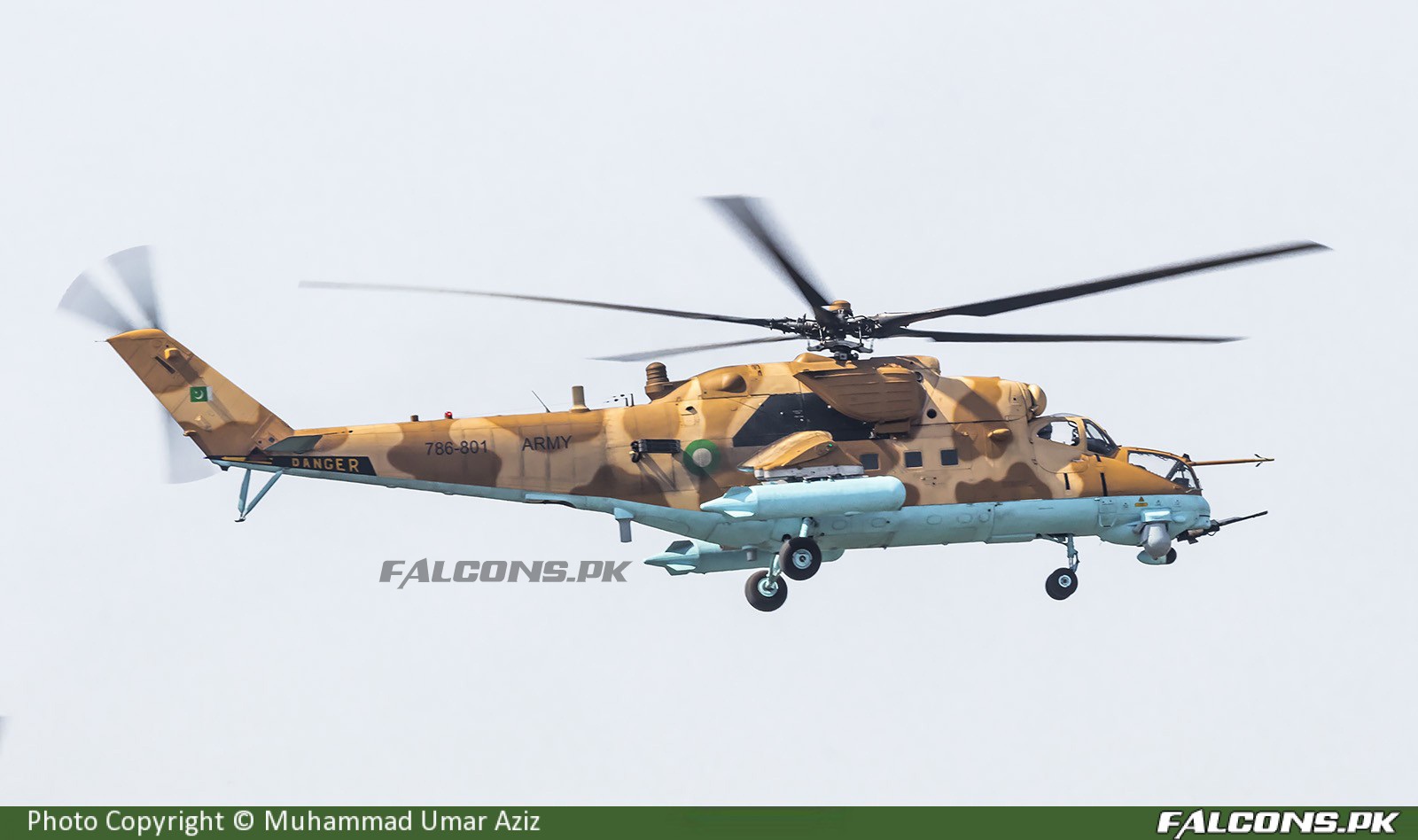 Pakistan Army Aviation Mil Mi-35M Hind Full Size Aviation Photo