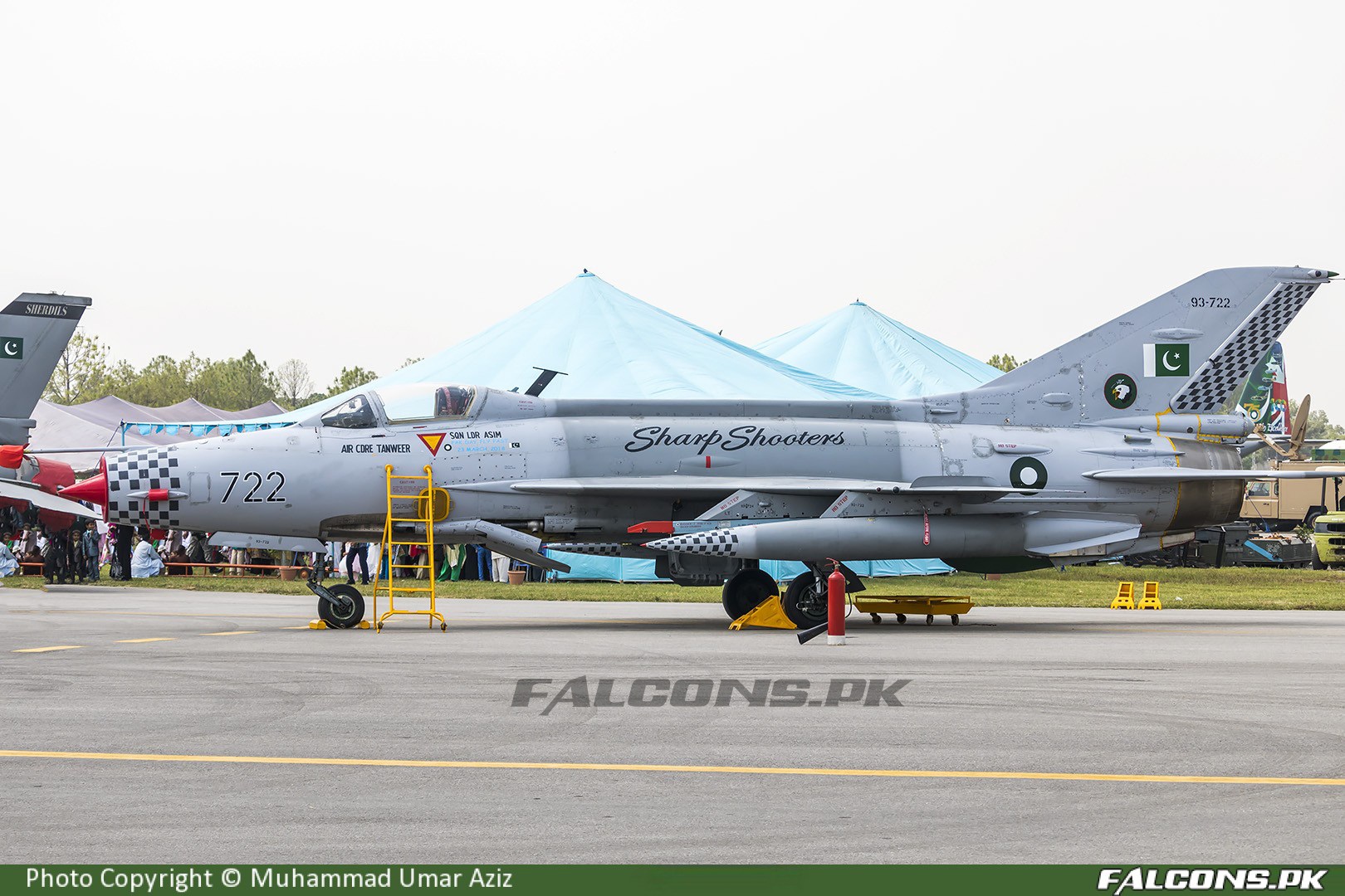Pakistan Air Force Chengdu F-7P Full Size Aviation Photo