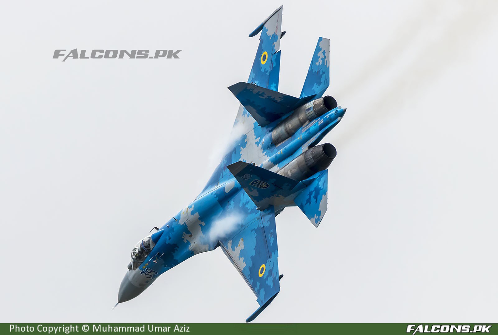 Ukrainian Air Force Sukhoi Su-27P Flanker Full Size Aviation Photo